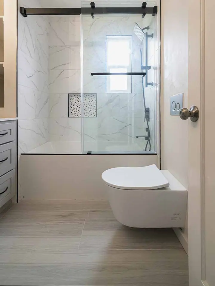 Shower & bath remodel in Millbrae after remodeling by Clever
