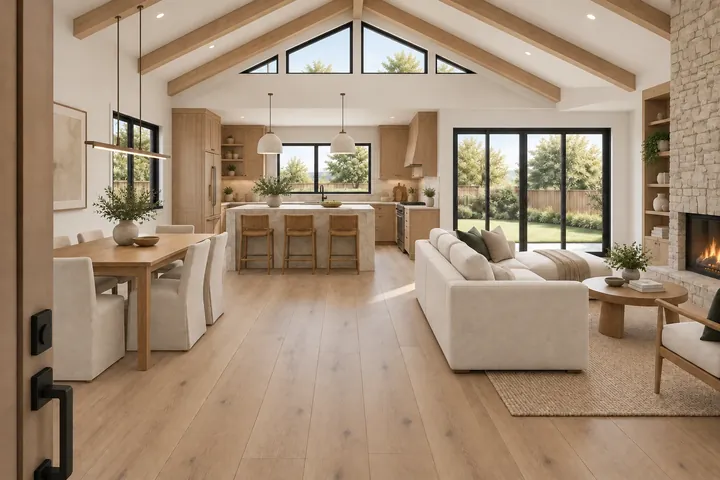 3D concept of a whole-home remodel at the Custom finish level