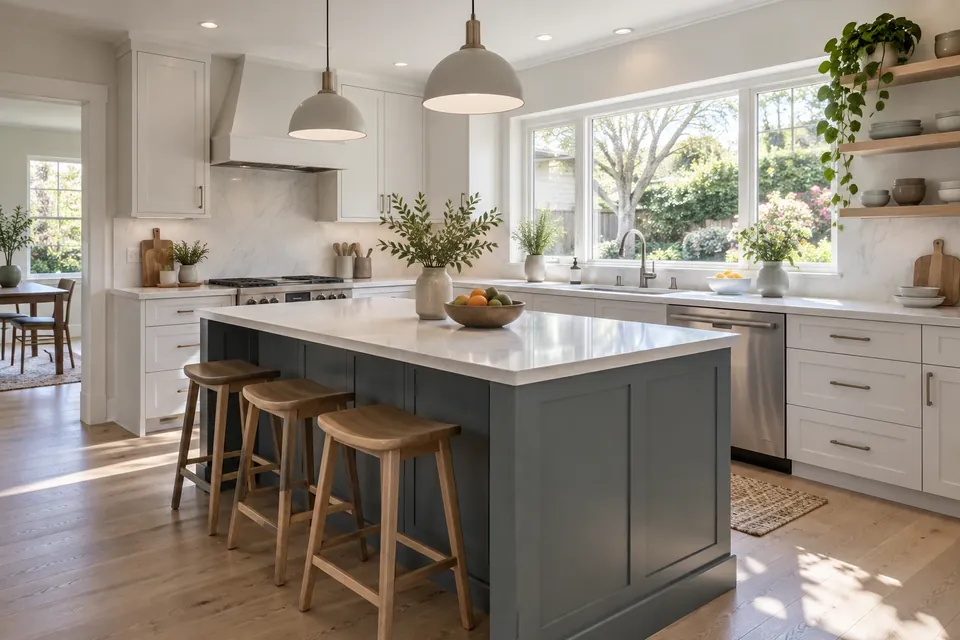 The finished kitchen in a San Jose home
