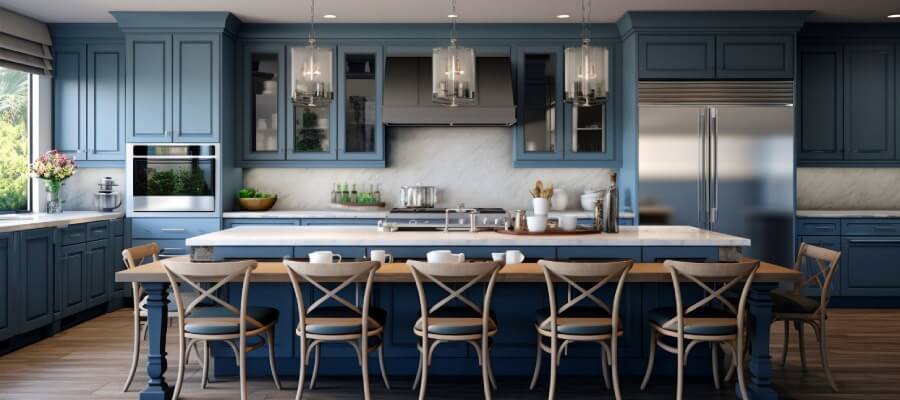 kitchen blue colors