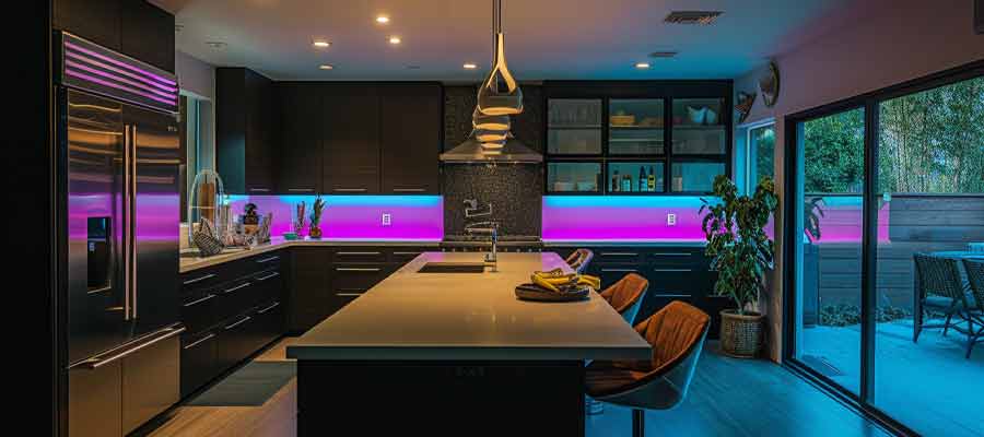 unique kitchen remodel neon design sunnyvale