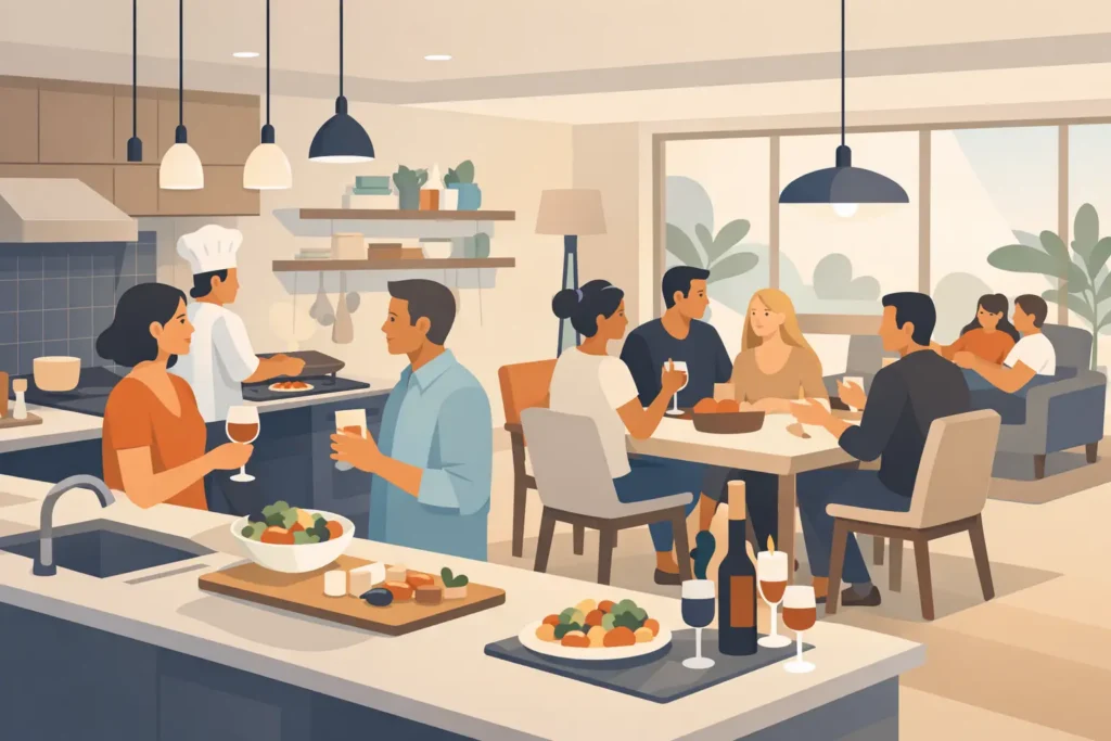 Best Kitchen Layout for Entertaining at Home