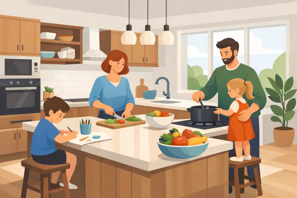 How to Design a Family-Friendly Kitchen